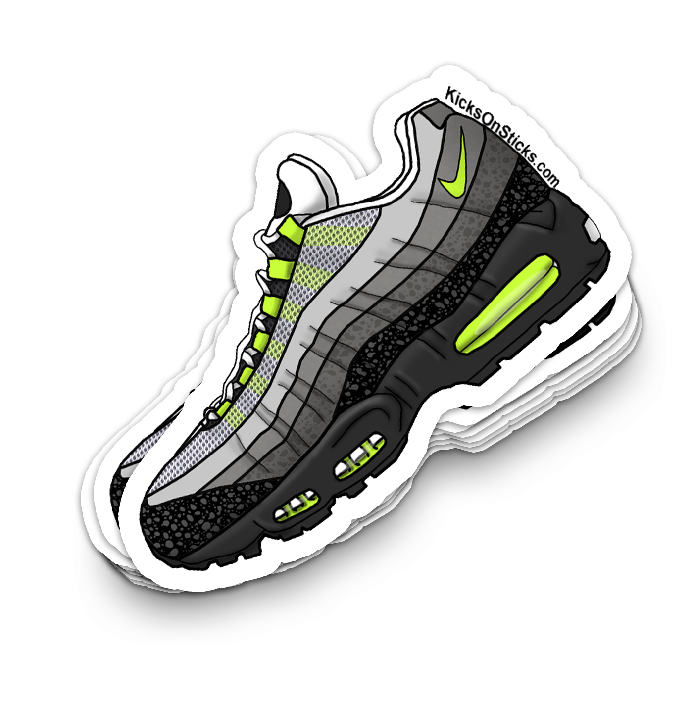 Air Max 95 "Safari Neon" Sneaker Sticker
