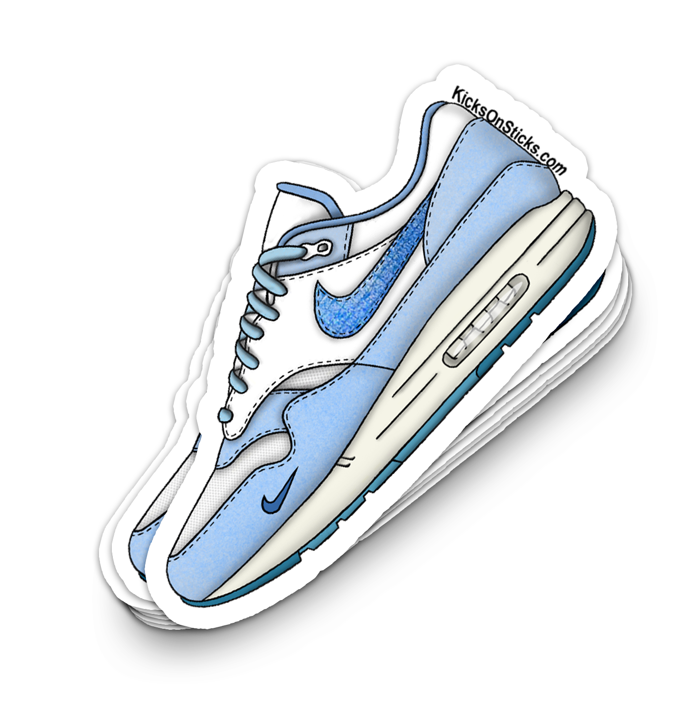 Air Max 1 "Blueprint" Sneaker Sticker