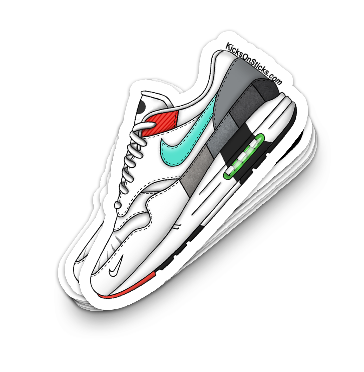 Air Max 1 "Evolution of Icons" Sneaker Sticker
