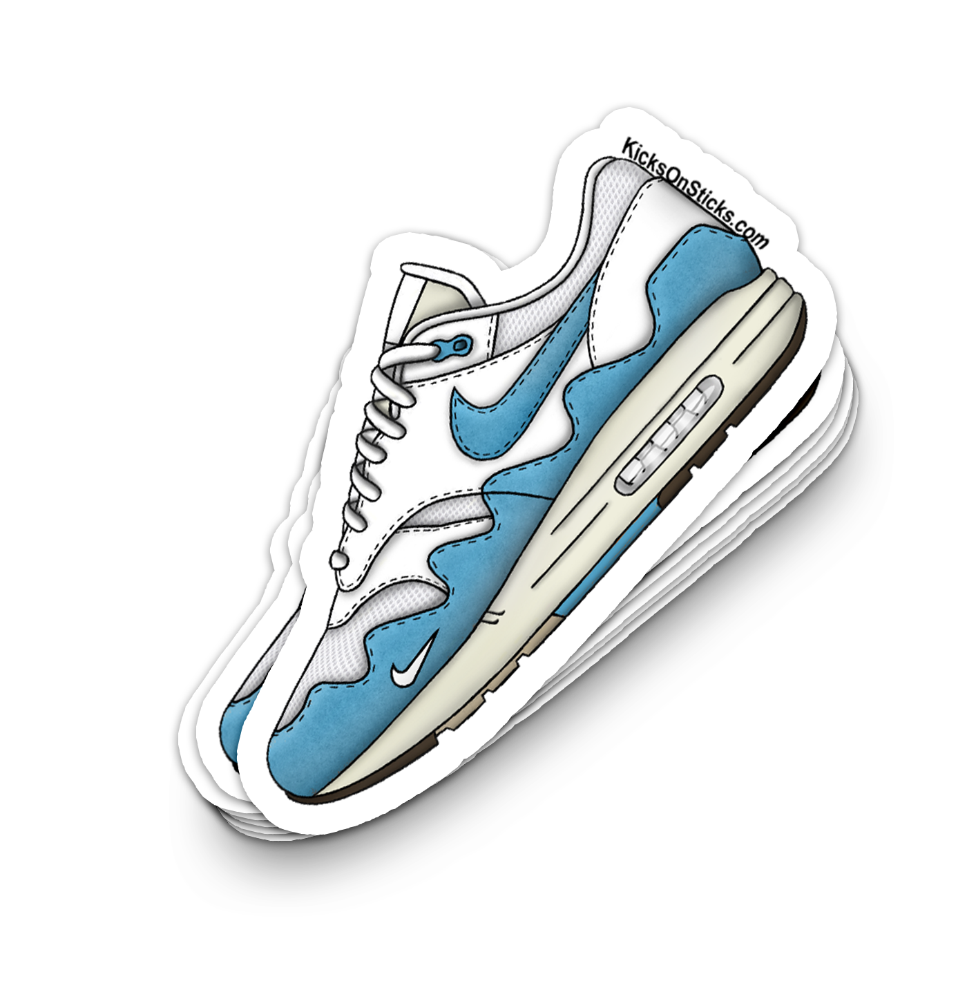 Air Max 1 "Patta Noise Aqua" Sneaker Sticker