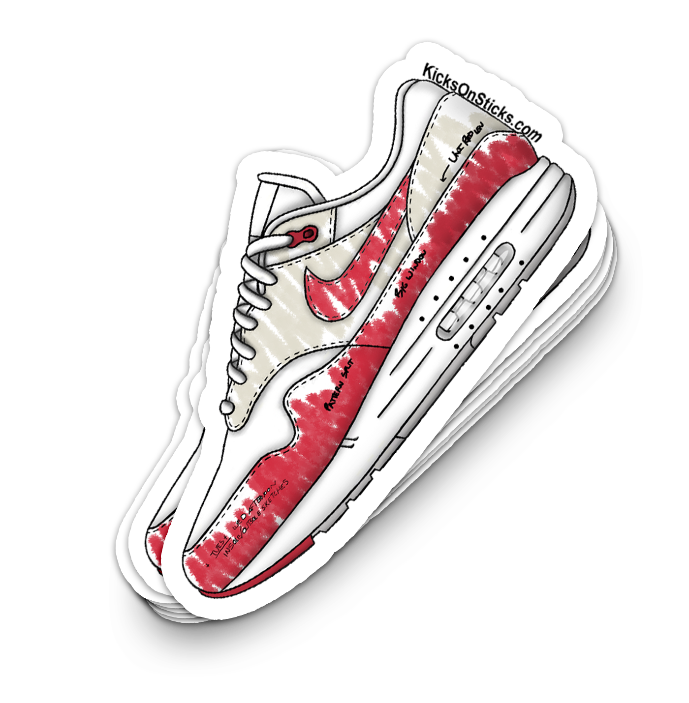 Air Max 1 "Sketch OG" Sneaker Sticker