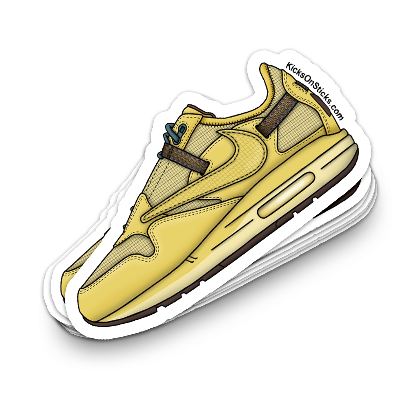 Air Max 1 "Cactus Saturn Gold" Sneaker Sticker
