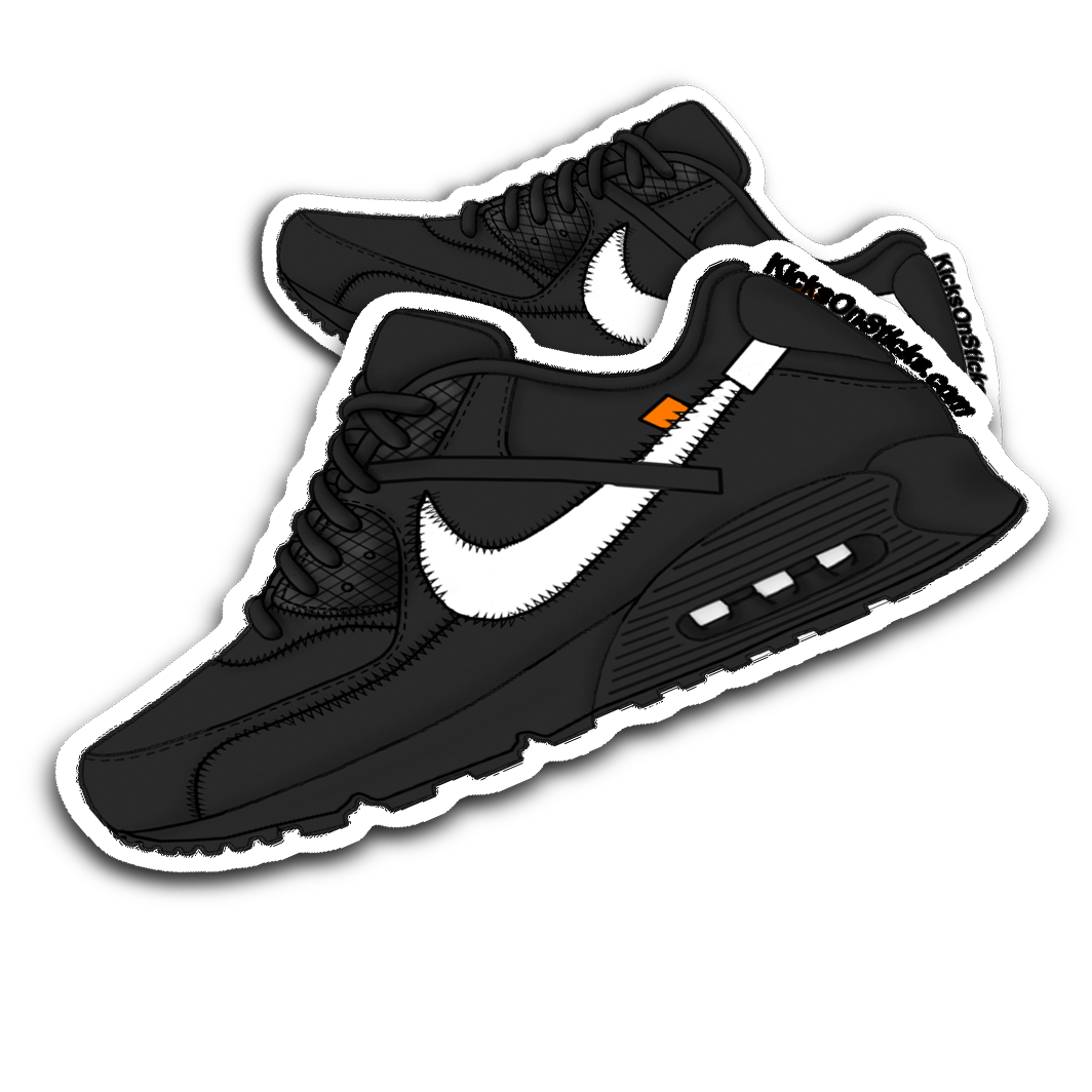 Air Max 90 Off-White "Black" Sneaker Sticker