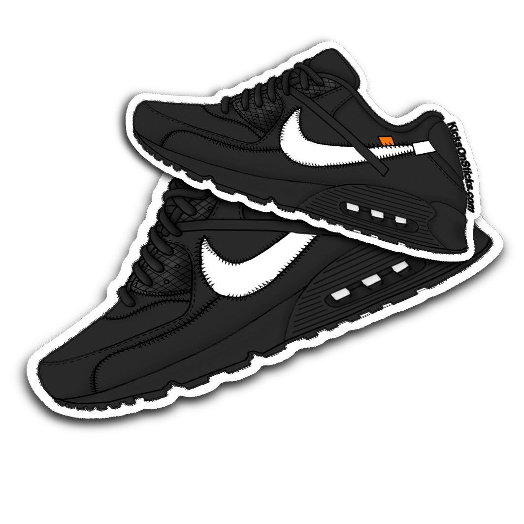Air Max 90 Off-White "Black" Sneaker Sticker