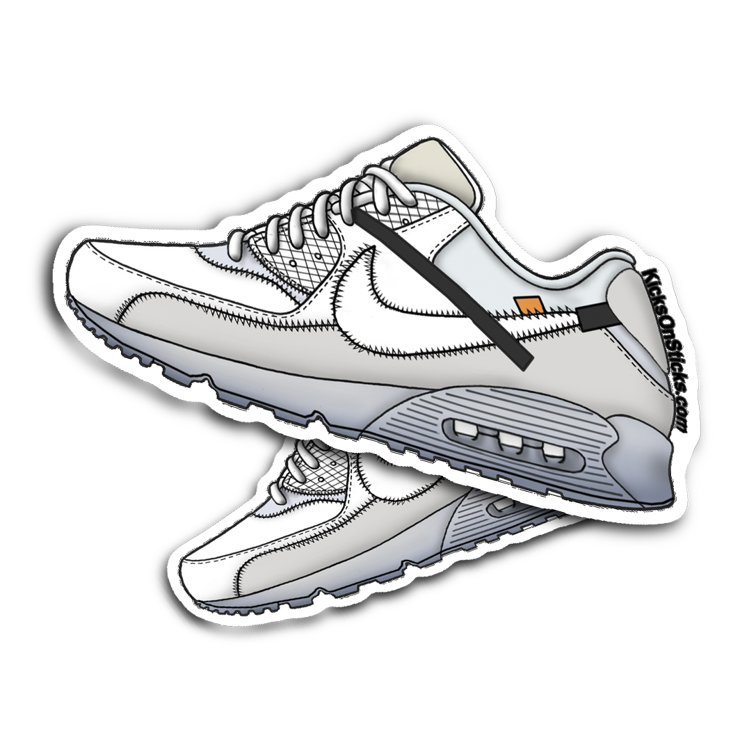 Air Max 90 Off-White "White" Sneaker Sticker