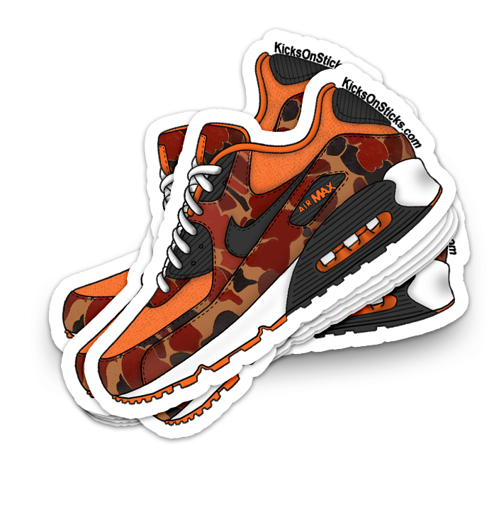 Air Max 90 "Orange Duck Camo" Sneaker Sticker