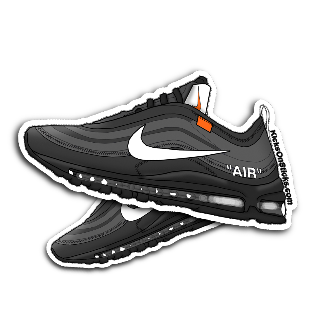 Air Max 97 Off-White "Black" Sneaker Sticker