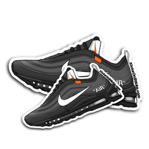 Air Max 97 Off-White "Black" Sneaker Sticker