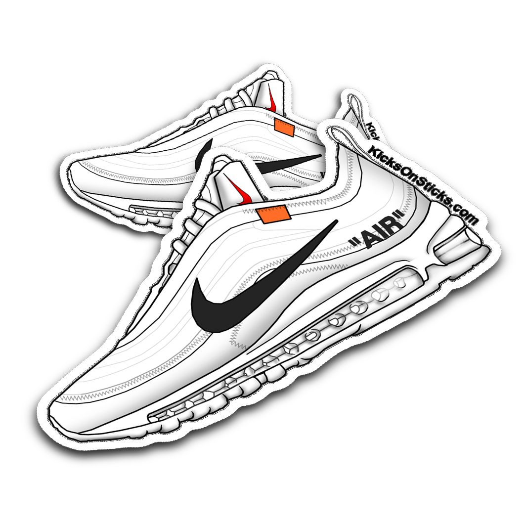 Air Max 97 Off-White "White" Sneaker Sticker