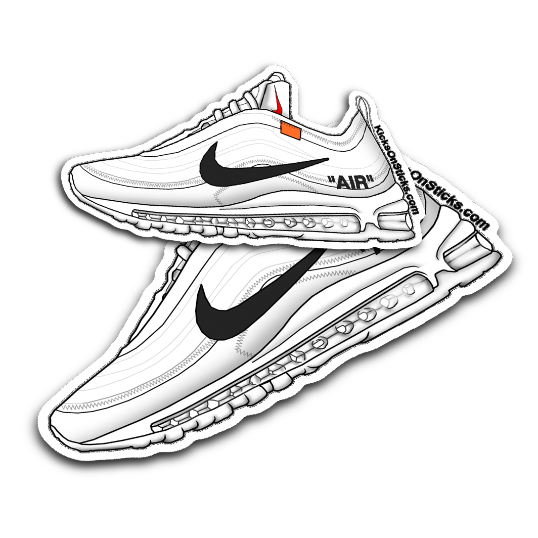 Air Max 97 Off-White "White" Sneaker Sticker