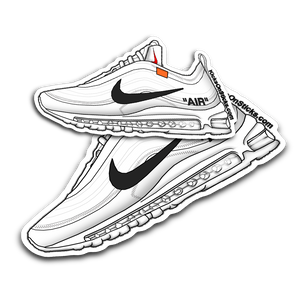 Air Max 97 Off-White "White" Sneaker Sticker