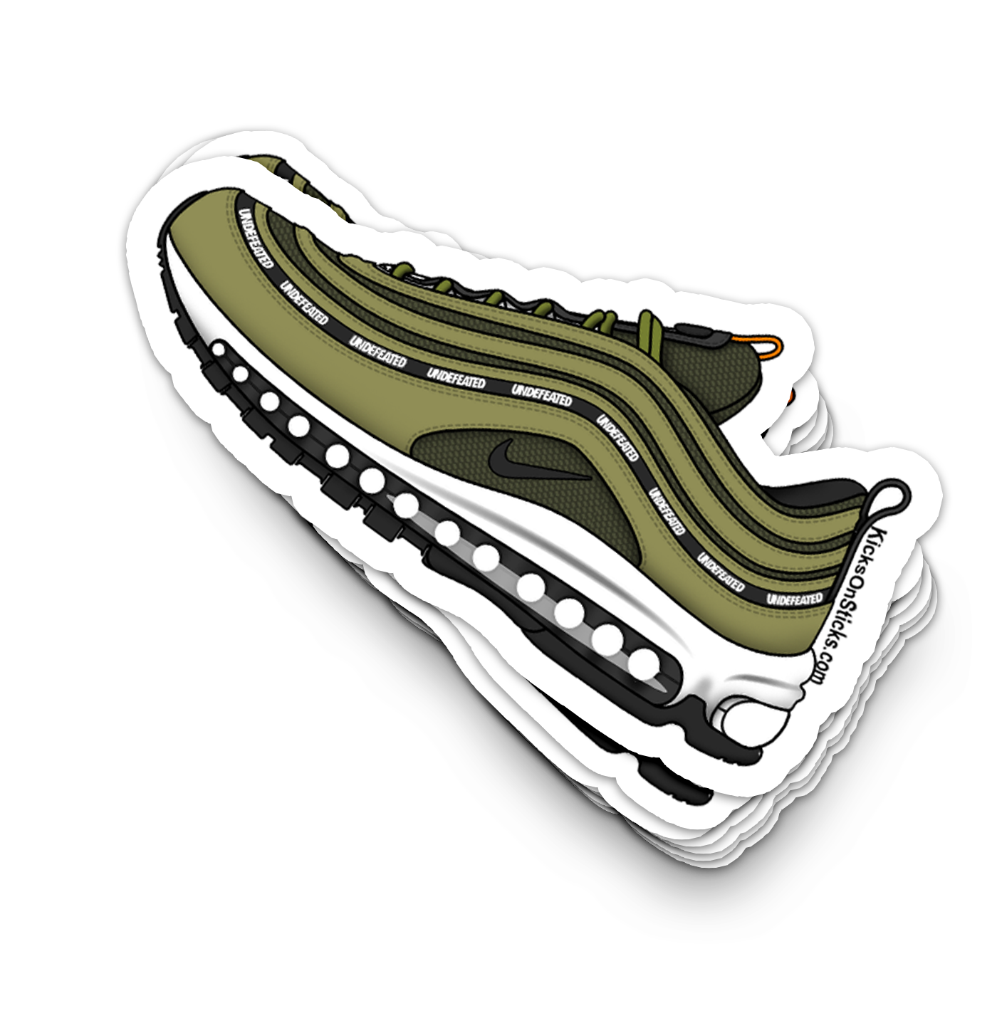 Air Max 97 "UNDFTD Militia Green" Sneaker Sticker