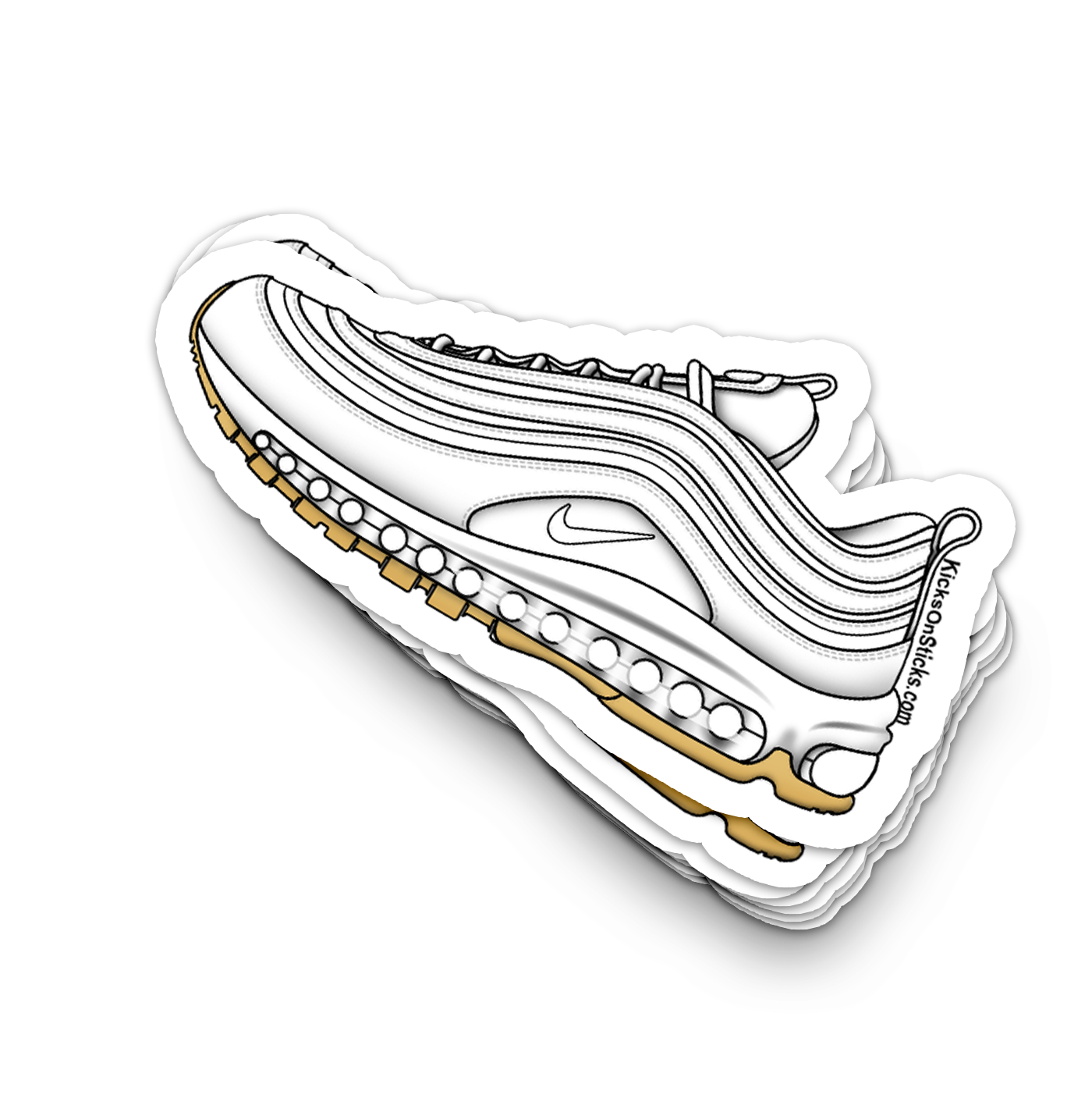 Air Max 97 "White Gum" Sneaker Sticker