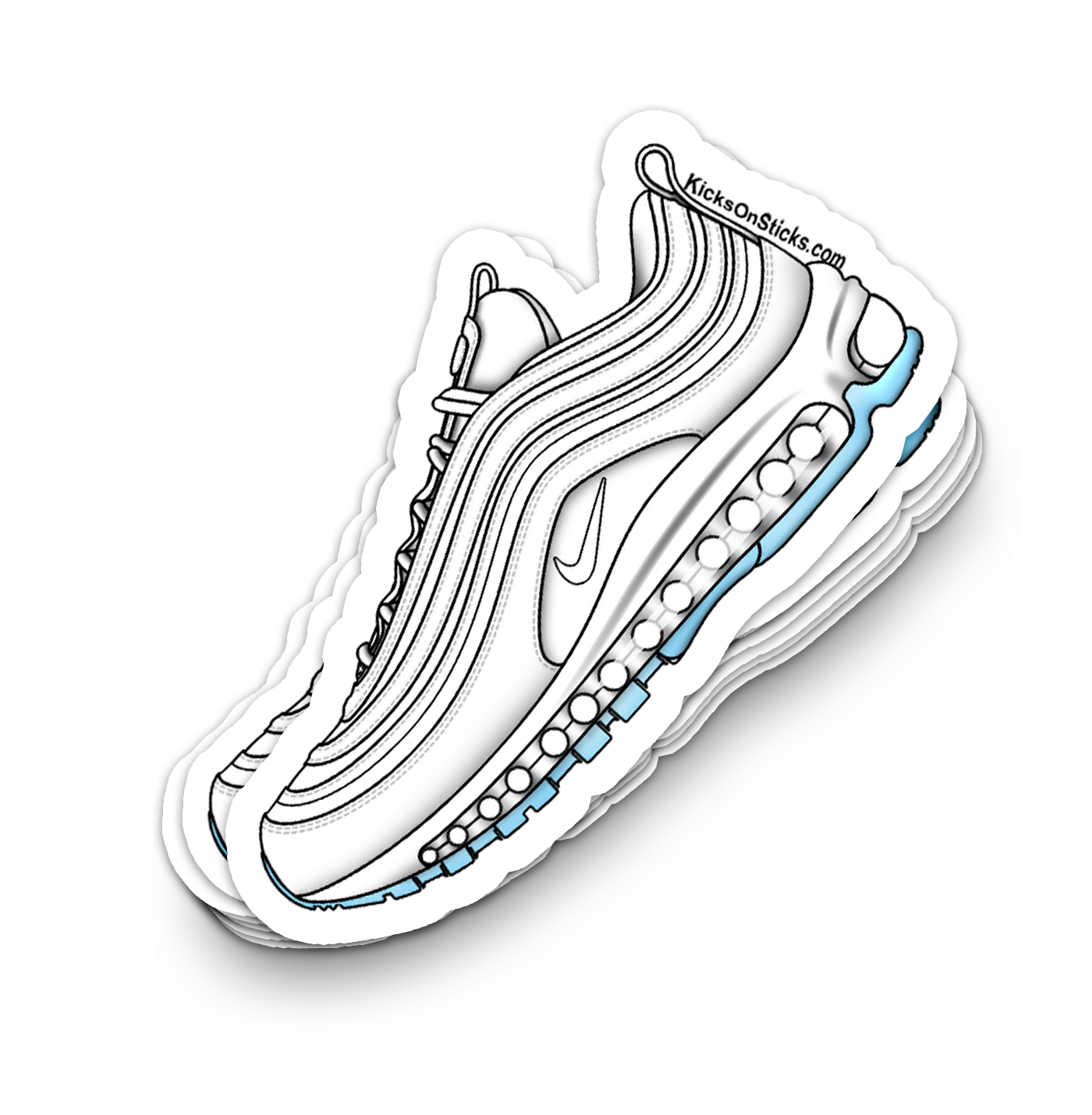 Air Max 97 "White Hot" Sneaker Sticker