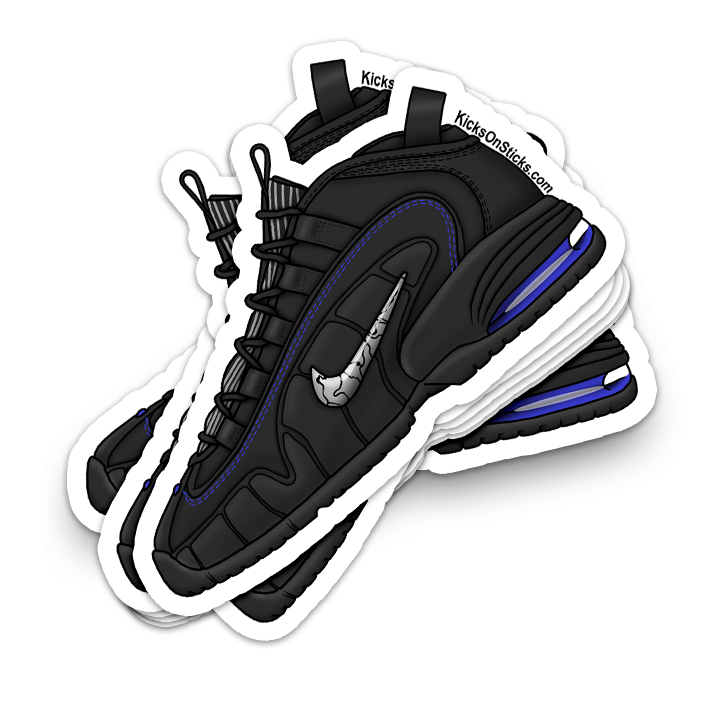 Air Penny 1 "Black Metallic Silver" Sneaker Sticker