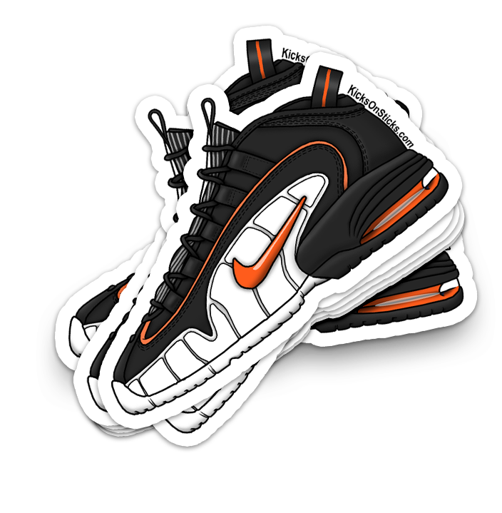 Air Penny 1 "Black Total Orange" Sneaker Sticker