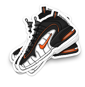 Air Penny 1 "Black Total Orange" Sneaker Sticker