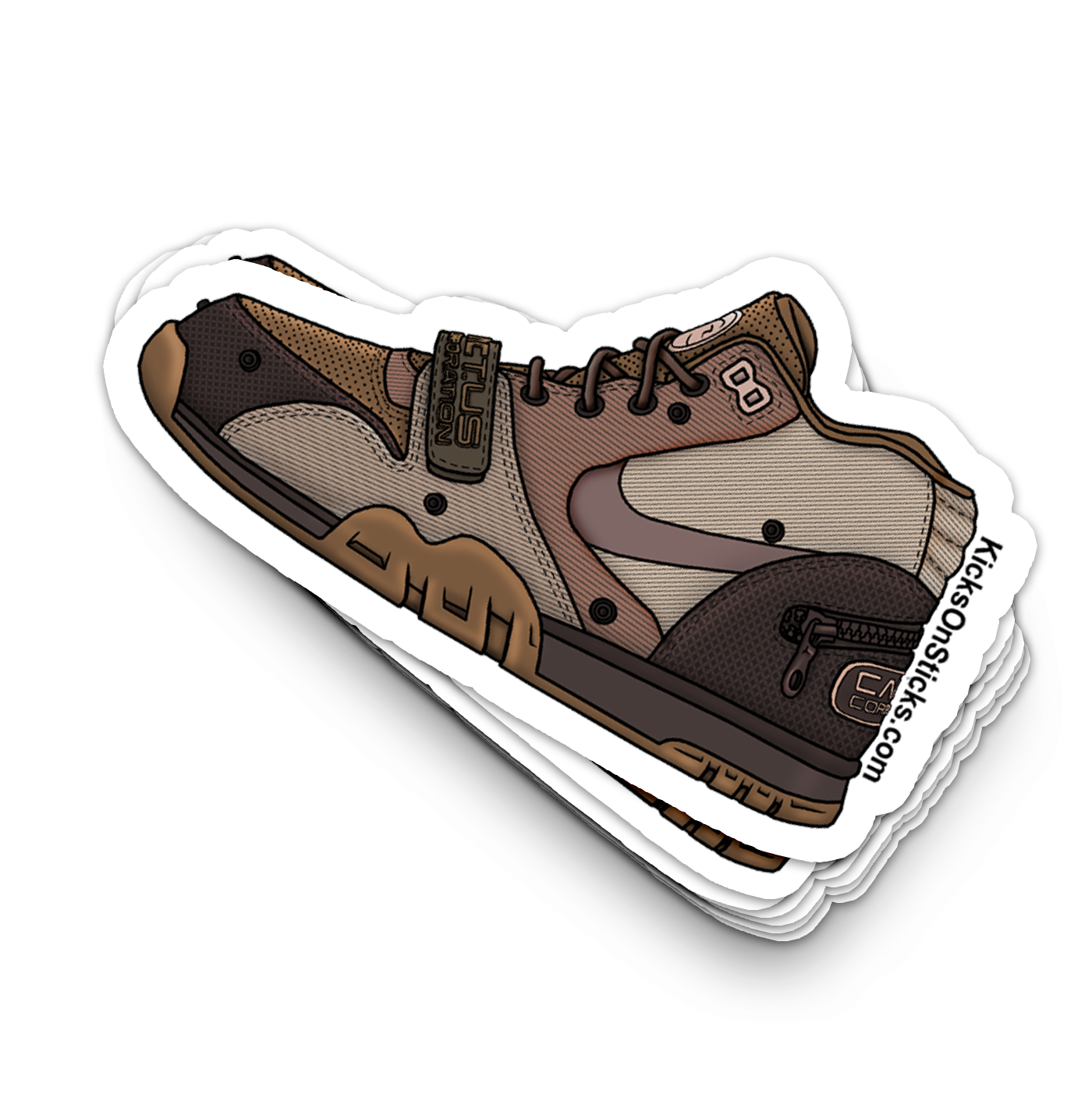 Air Trainer 1 "Cactus Chocolate" Sneaker Sticker