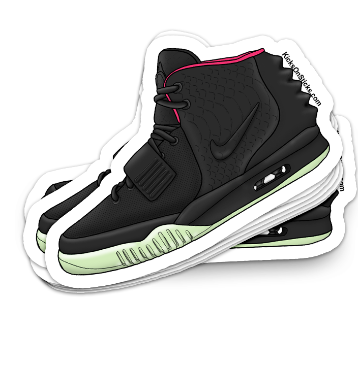 Air Yeezy 2 "Solar Red" Sneaker Sticker
