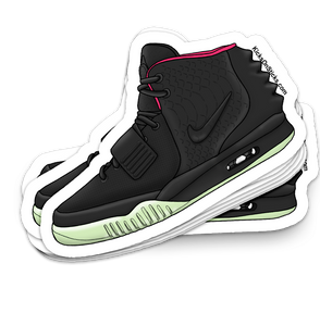 Air Yeezy 2 "Solar Red" Sneaker Sticker