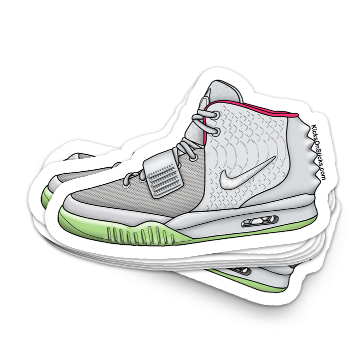 Air Yeezy 2 "Platinum" Sneaker Sticker