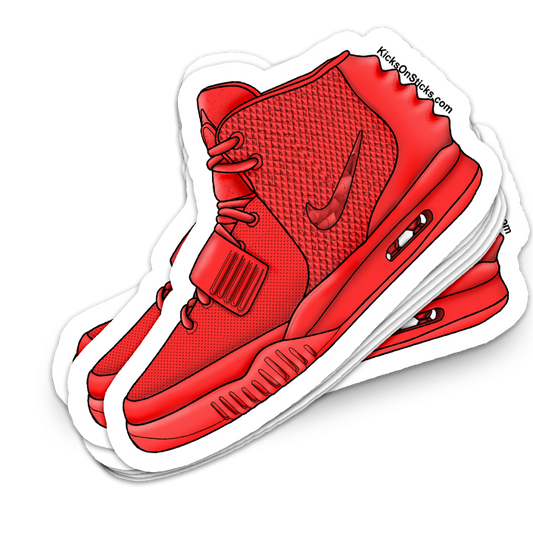Air Yeezy 2 "Red October" Sneaker Sticker