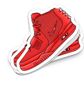 Air Yeezy 2 "Red October" Sneaker Sticker
