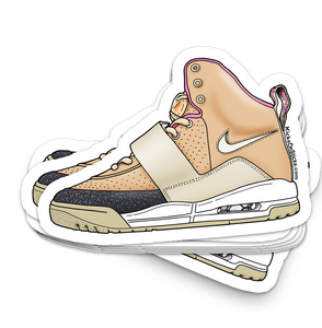 Air Yeezy "Tan" Sneaker Sticker