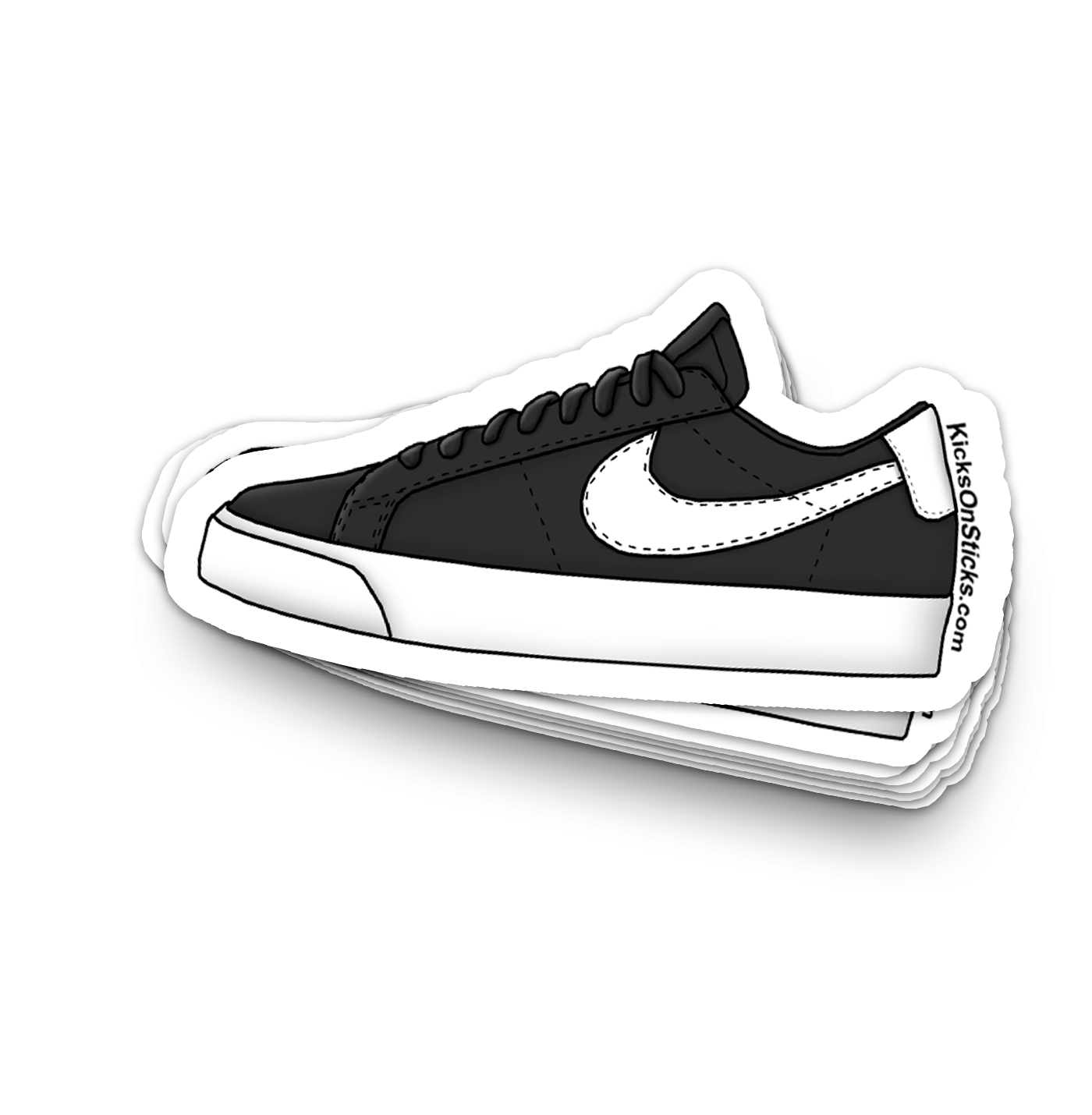 SB Blazer Low "Black White" Sneaker Sticker