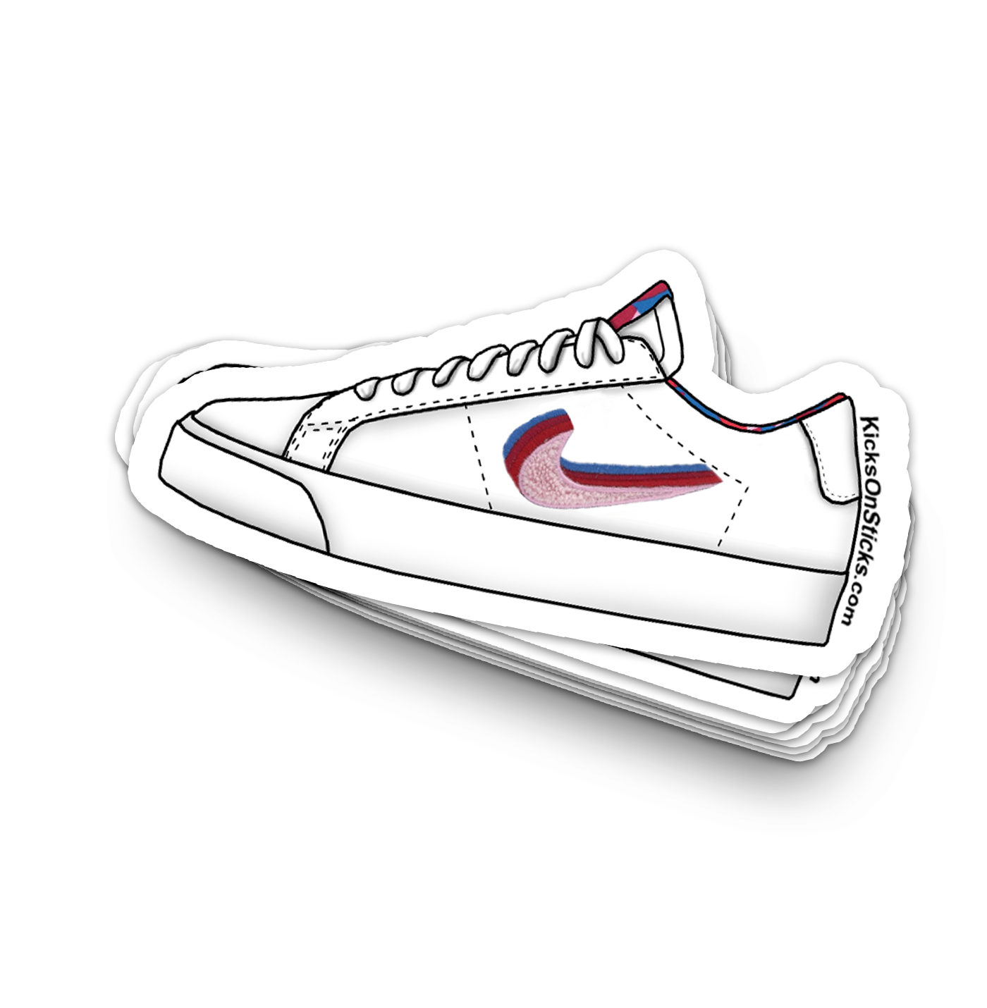 SB Blazer Low "Parra" Sneaker Sticker