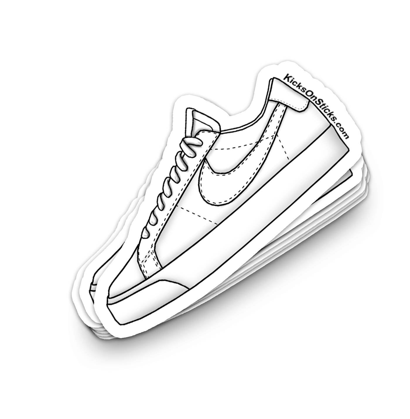 SB Blazer Low "White" Sneaker Sticker