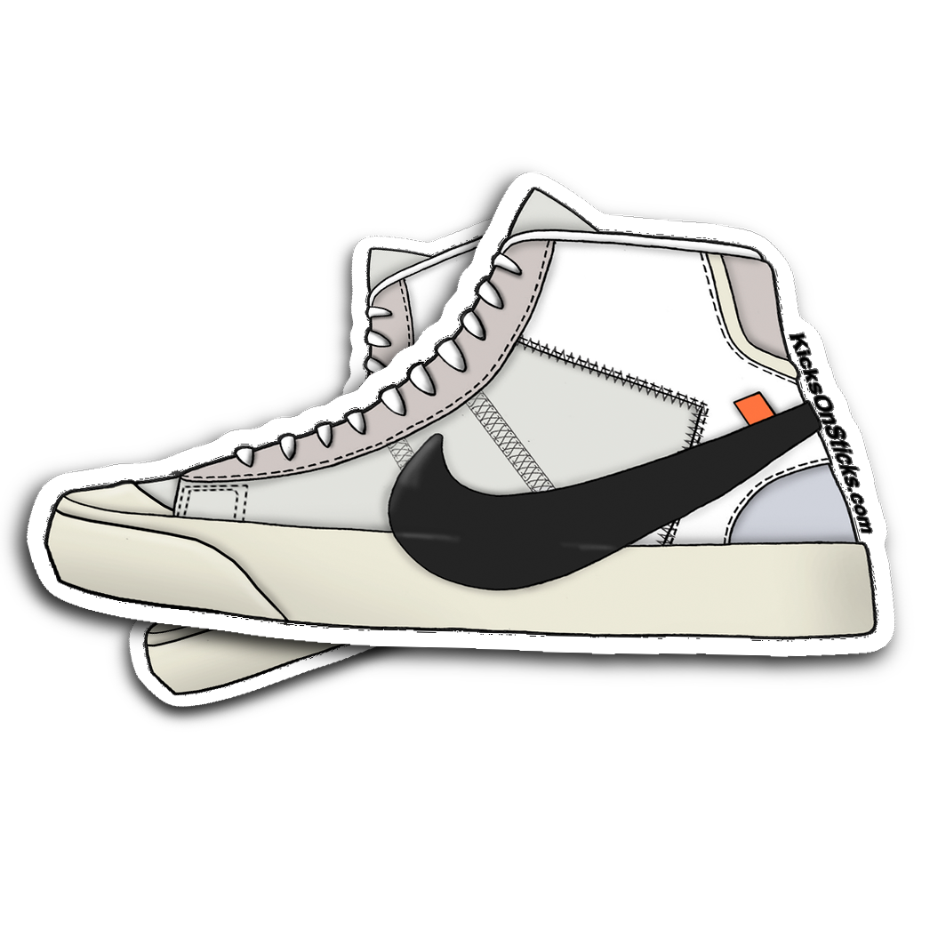 Blazer Off White "White" Sneaker Sticker