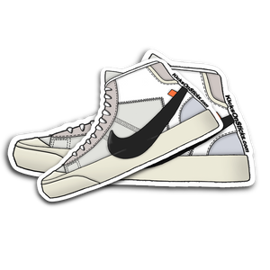 Blazer Off White "White" Sneaker Sticker