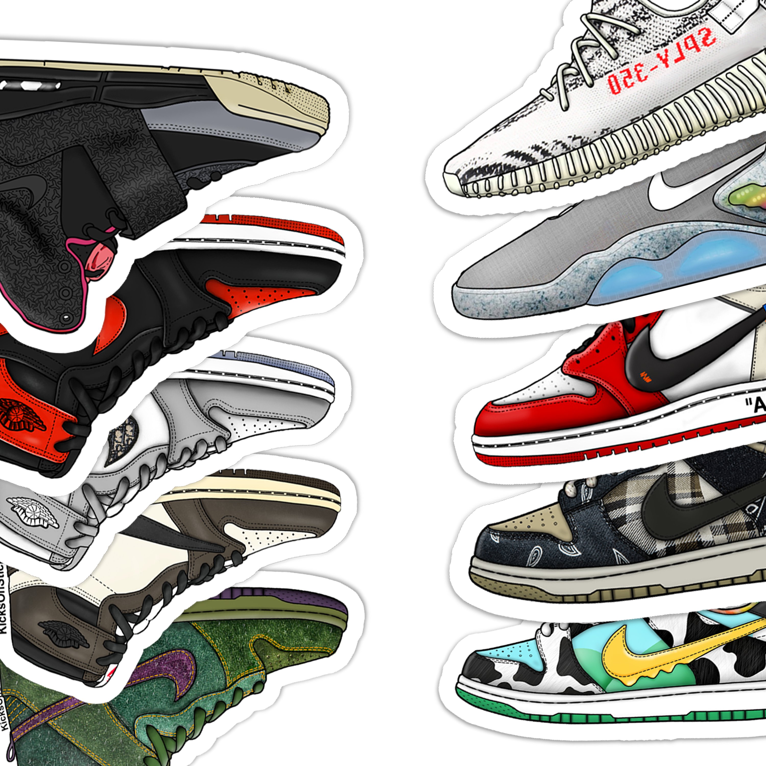The Collector - Sticker Pack – KicksOnSticks