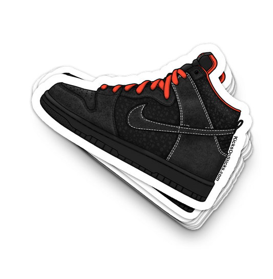 SB Dunk High "Atomic Red Safari" Sneaker Sticker
