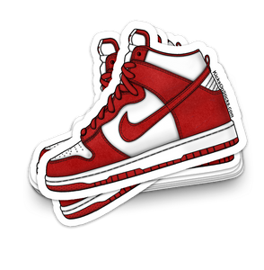 SB Dunk High "BTTYS Red" Sneaker Sticker