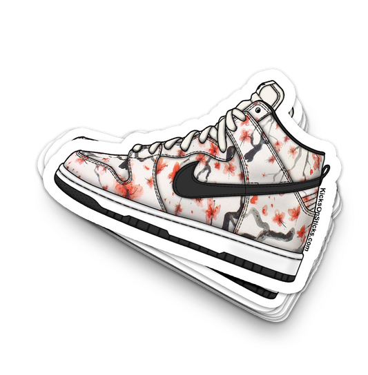 SB Dunk High "Cherry Blossom" Sneaker Sticker