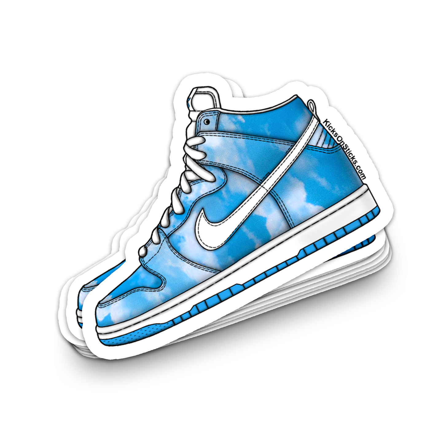 SB Dunk High "Clouds" Sneaker Sticker