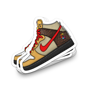 SB Dunk High "Colors Skate Kebab" Sneaker Sticker