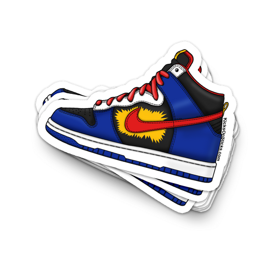 SB Dunk High "Comic" Sneaker Sticker