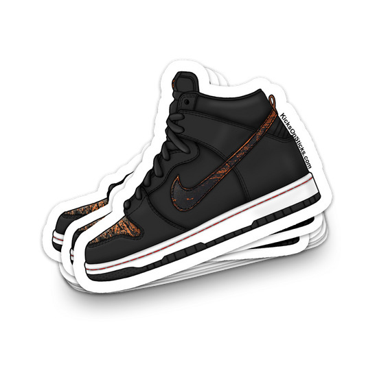 SB Dunk High "Distressed Leather" Sneaker Sticker