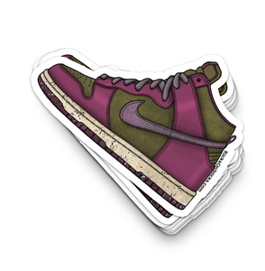 Dunk High "Dynamic Berry" Sneaker Sticker