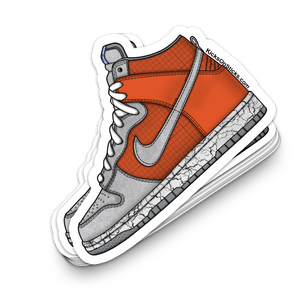 Dunk High "Earthquake Orange" Sneaker Sticker