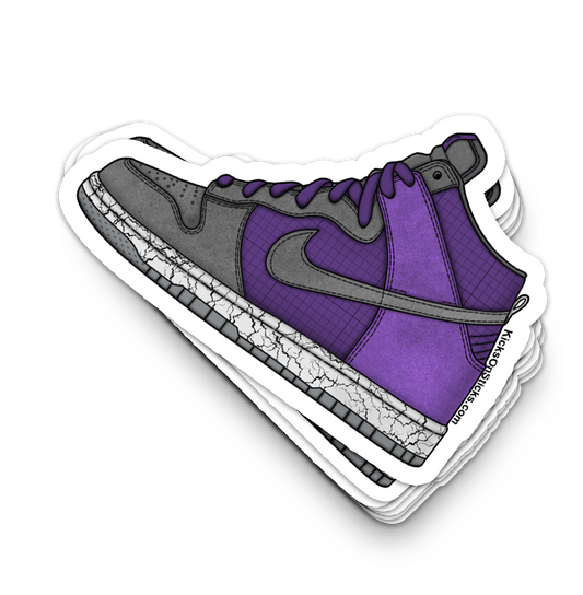 Dunk High "Earthquake Purple" Sneaker Sticker