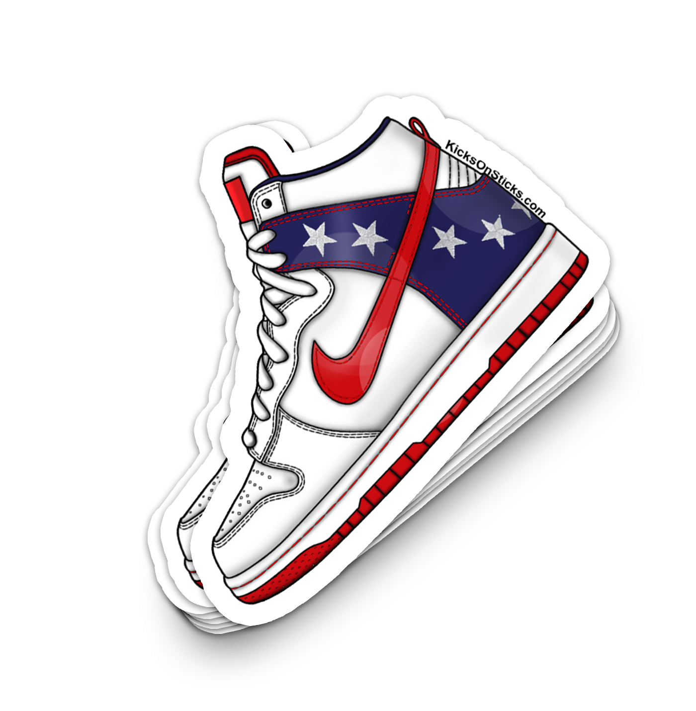 Dunk High "Evil Knievel" Sneaker Sticker