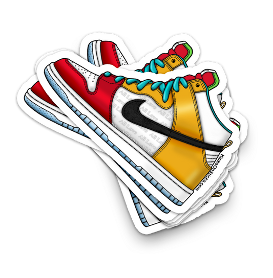 SB Dunk High "Fro Skate" Sneaker Sticker