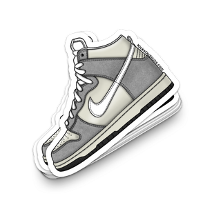 Dunk High "Grey White" Sneaker Sticker