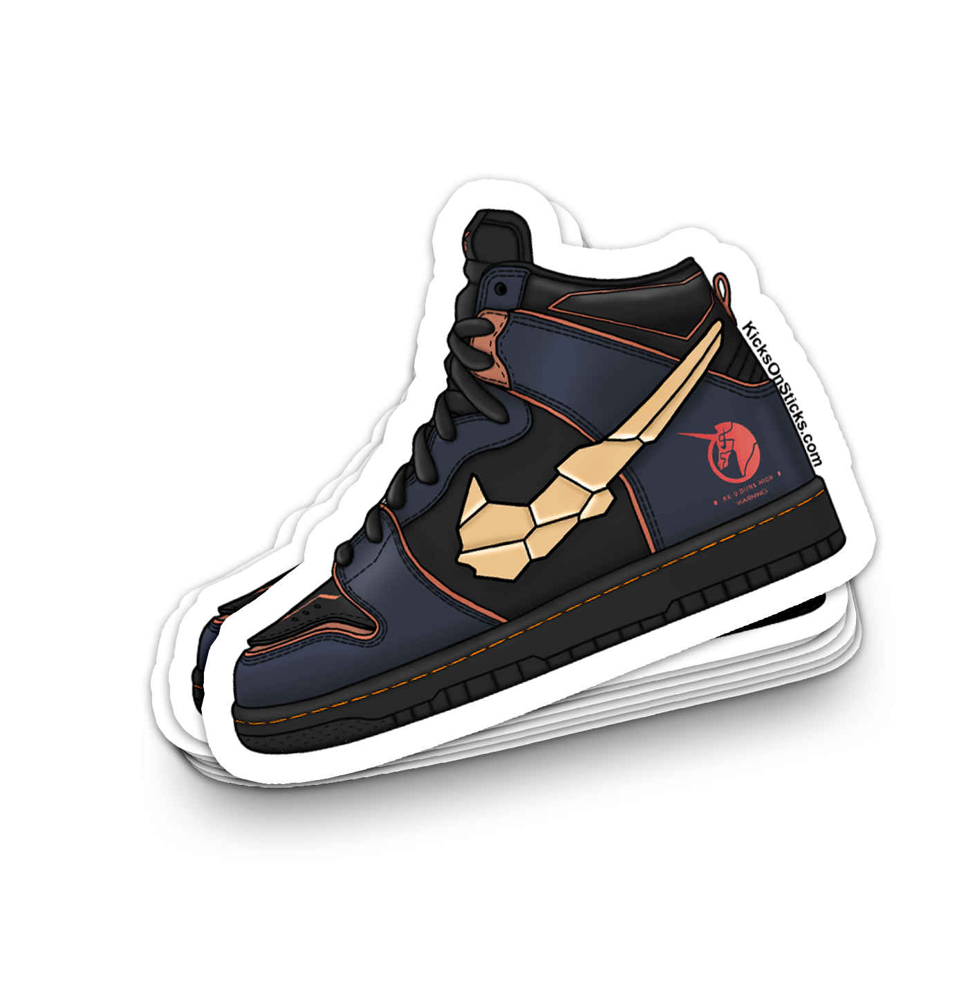 SB Dunk High "Gundam Banshee" Sneaker Sticker