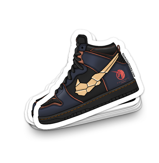 SB Dunk High "Gundam Banshee" Sneaker Sticker