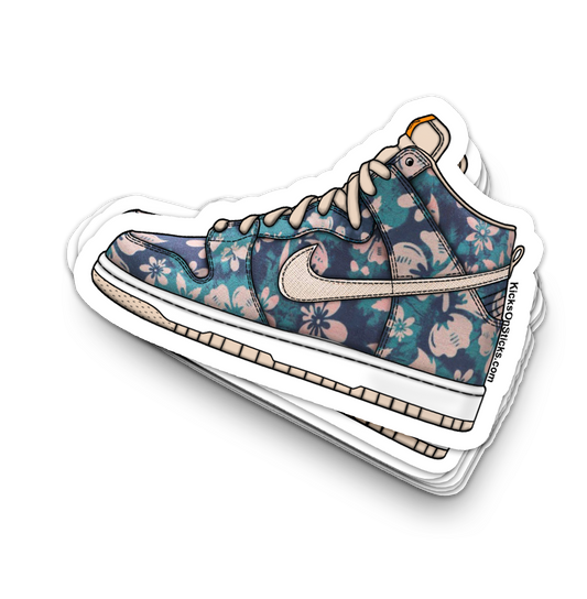 SB Dunk High "Hawaii 420" Sneaker Sticker